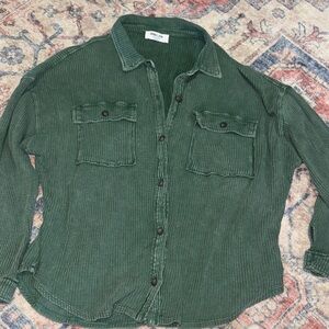 Forest Green Button Down Shirt